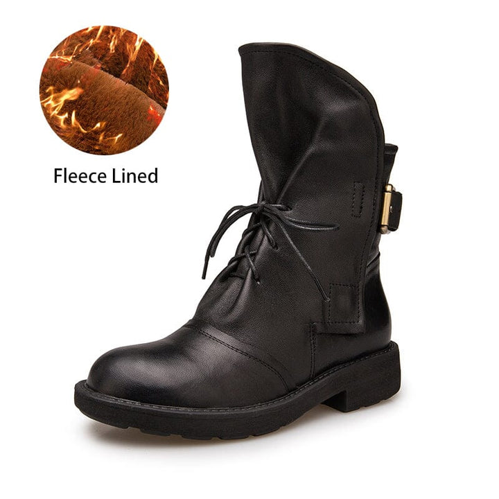 dwarves2084-4 Boots 5.5 Black Fleece Lined