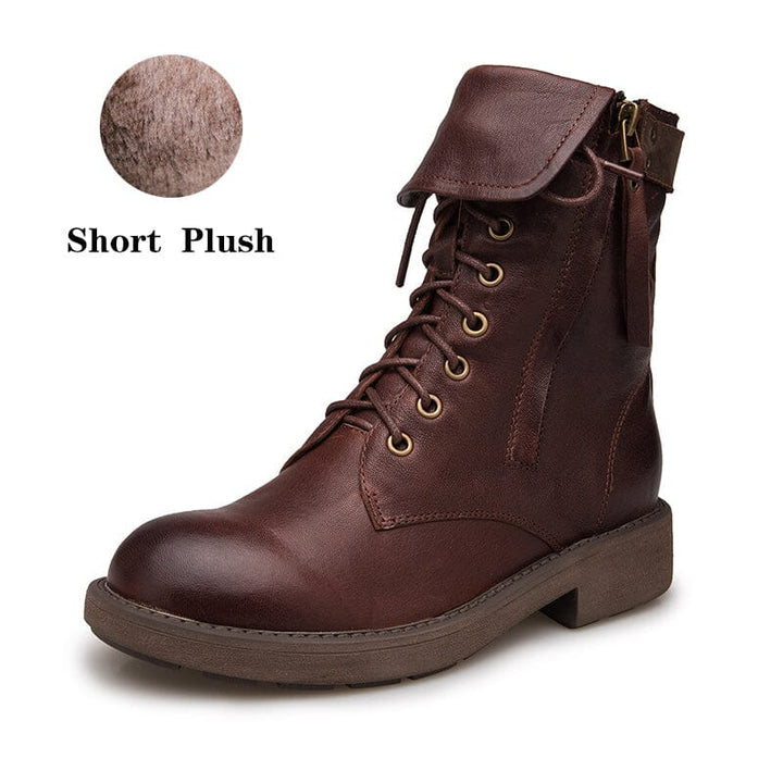 dwarves2085-1 Boots 5.5 Coffee Short Plush