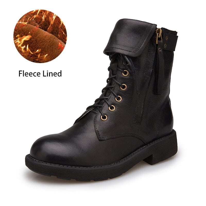 dwarves2085-4 Boots 5.5 Black Fleece Lined