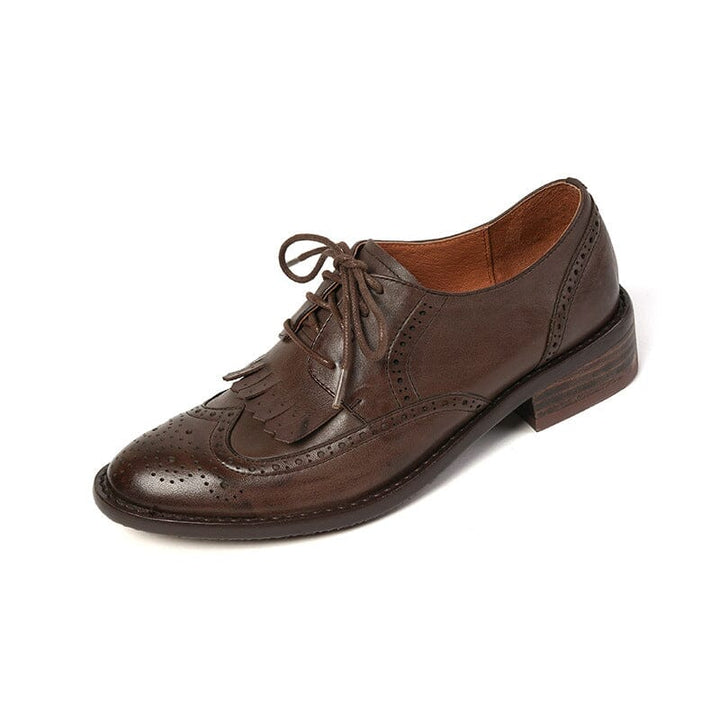 dwarves2162-3 Oxfords &amp; Tie 5.5 Coffee