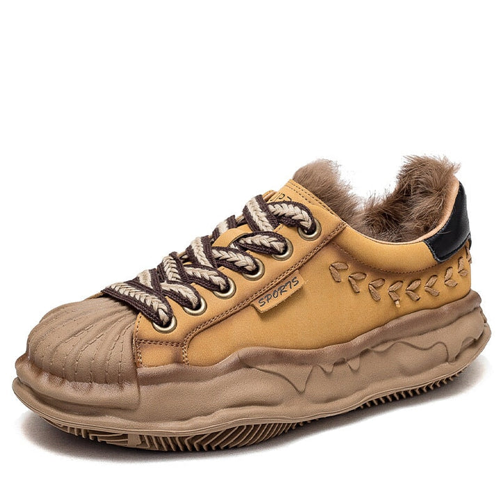 dwarves2417-3 Sneakers 5.5 Yellow Short Plush
