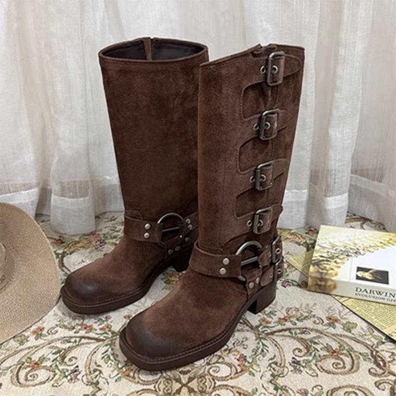 dwarves2593-9 Boots 5.5 Suede leather-Coffee