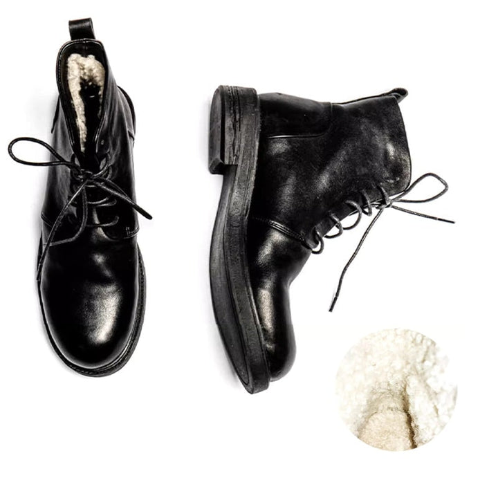 dwarves2602-5 Boots 5.5 Black Fleece Lined