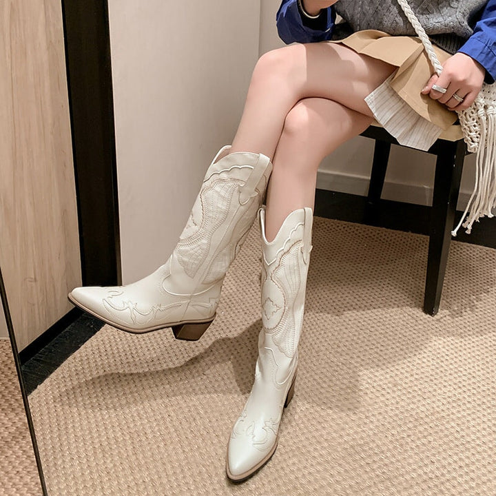 dwarves2630-19 Boots White Short Plush 5.5