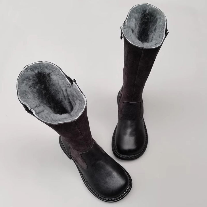 dwarves2639-3 Boots 5.5 Black Fleece Lined