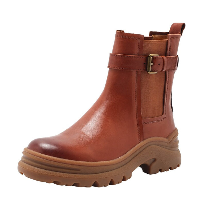 dwarves2644-1 Boots 5.5 Brown Shearling Lined