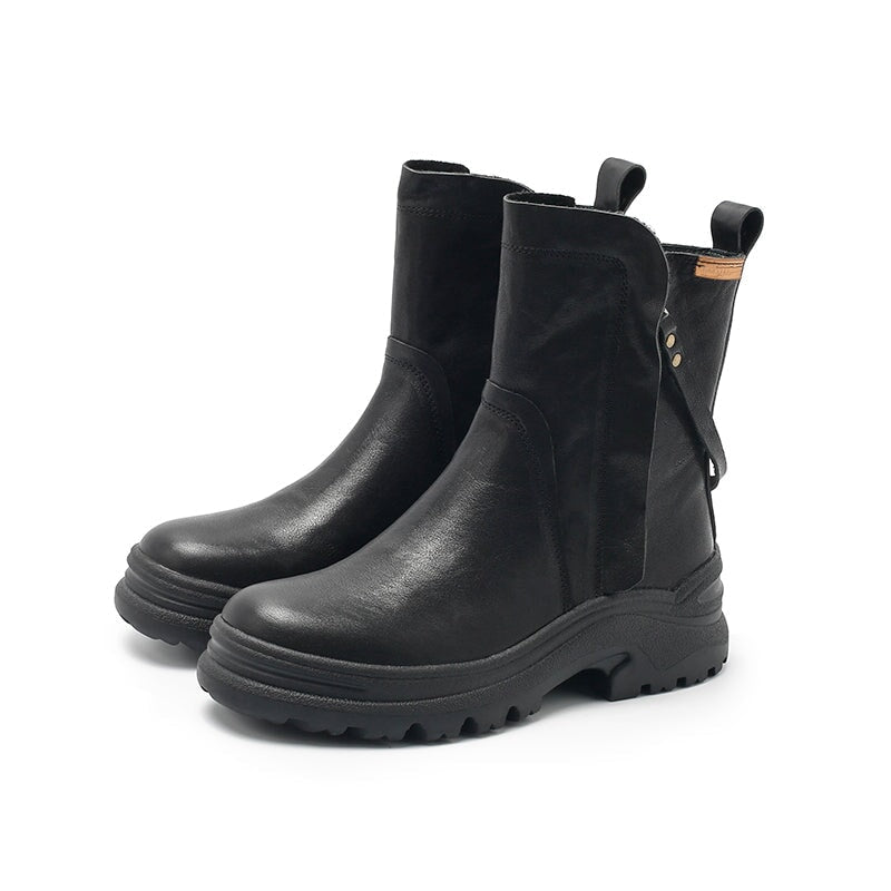 dwarves2646-2 Boots 5.5 Black Shearling Lined