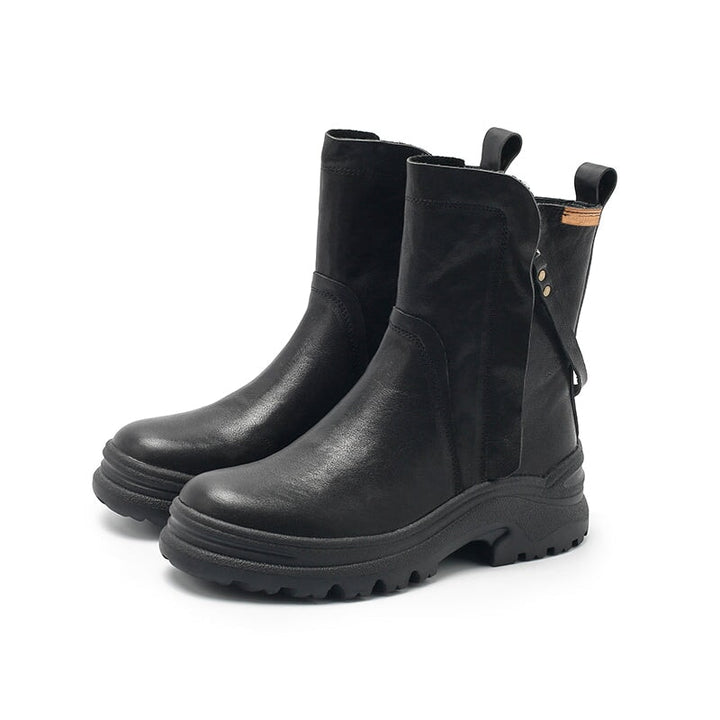dwarves2646-2 Boots 5.5 Black Shearling Lined