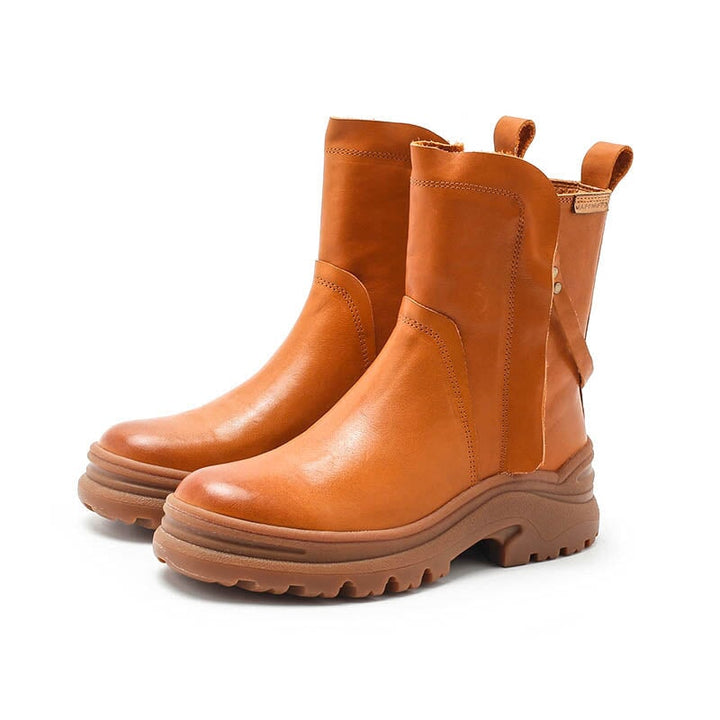 dwarves2646-4 Boots 5.5 Yellow Shearling Lined