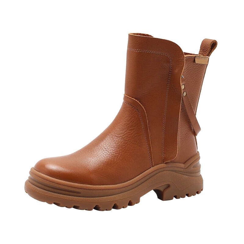 dwarves2647-1 Boots 5.5 Brown Shearling Lined