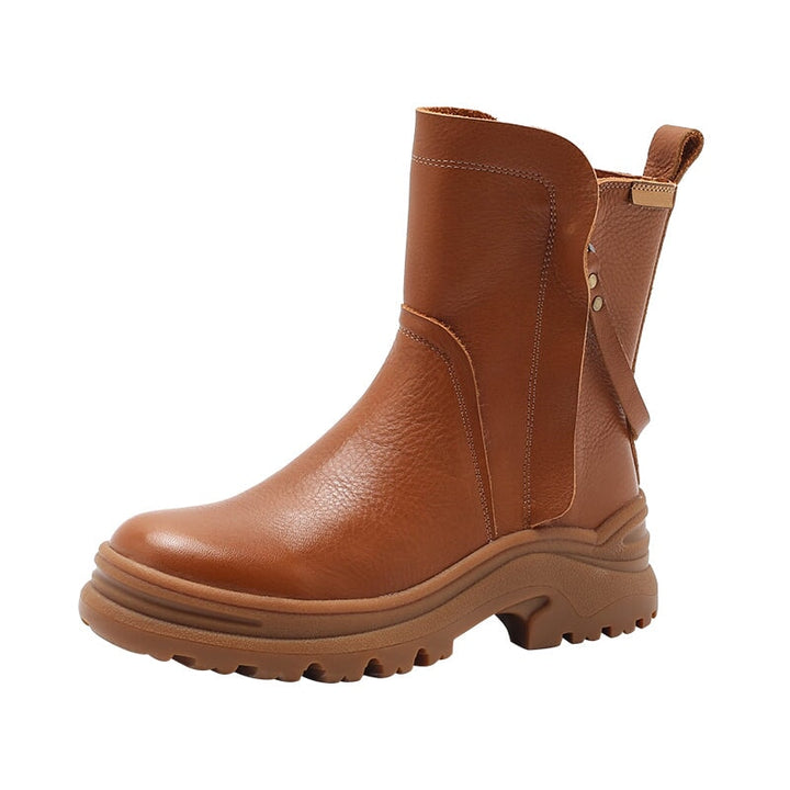 dwarves2647-1 Boots 5.5 Brown Shearling Lined