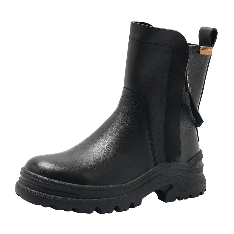 dwarves2647-2 Boots 5.5 Black Shearling Lined