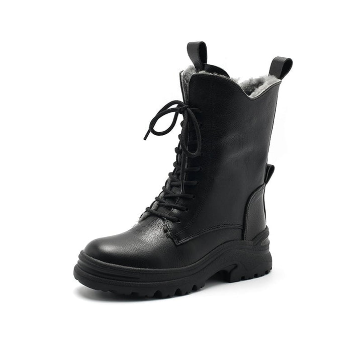 dwarves2648-6 Boots 5.5 Black Leather Lined