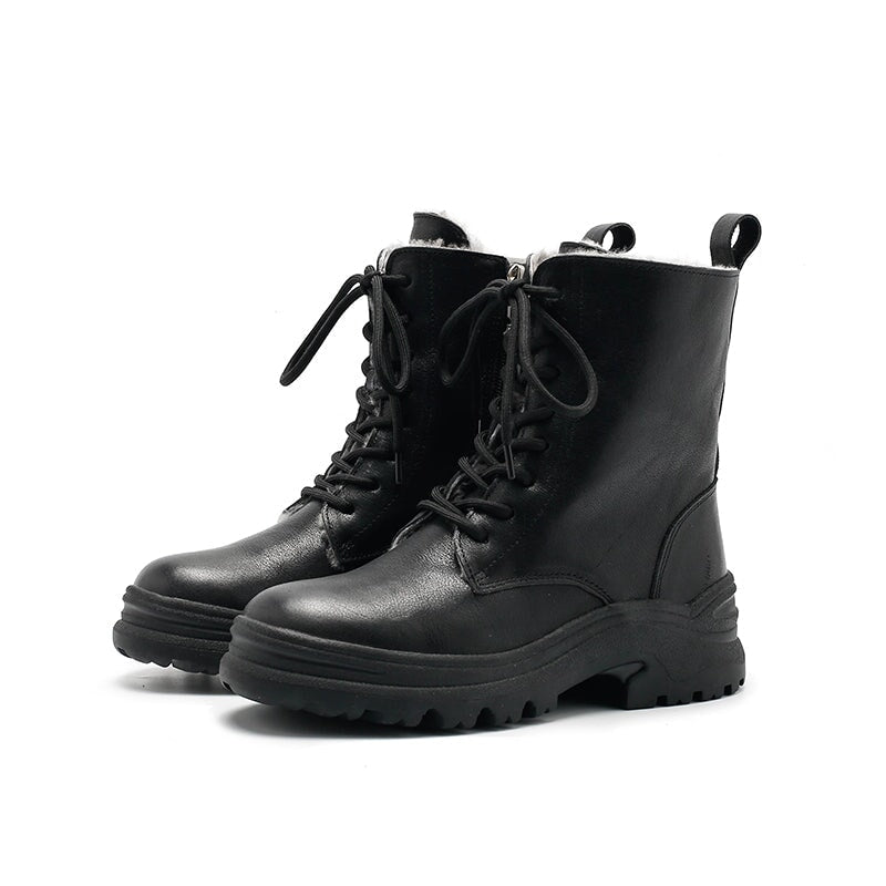 dwarves2650-2 Boots 5.5 Black Shearling Lined