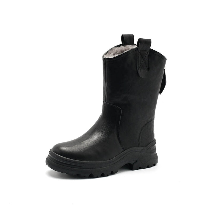 dwarves2652-2 Boots 5.5 Black Shearling Lined