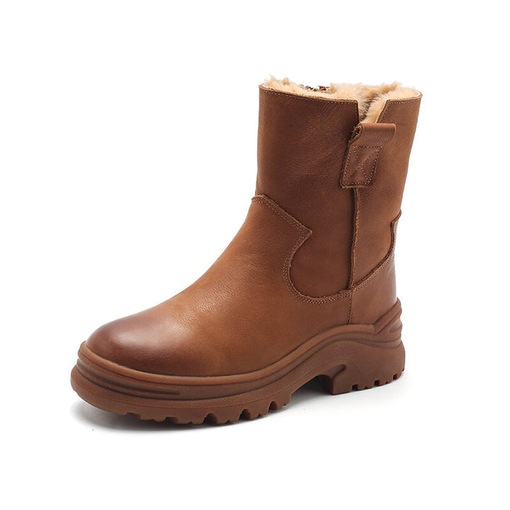 dwarves2653-1 Boots 5.5 Brown Shearling Lined