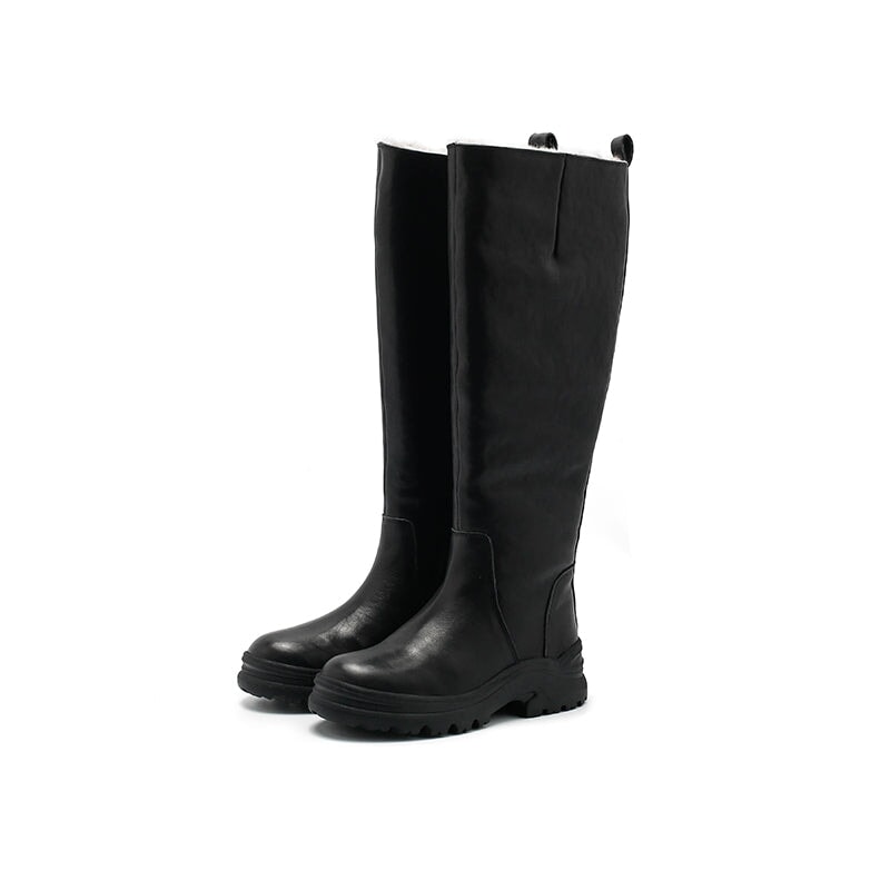 dwarves2654-2 Boots 5.5 Black Shearling Lined