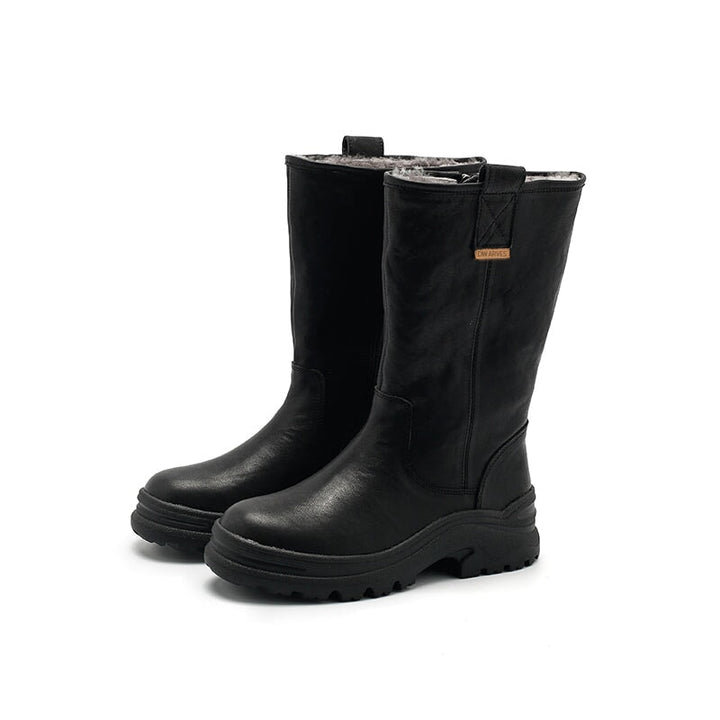 dwarves2655-2 Boots 5.5 Black Shearling Lined