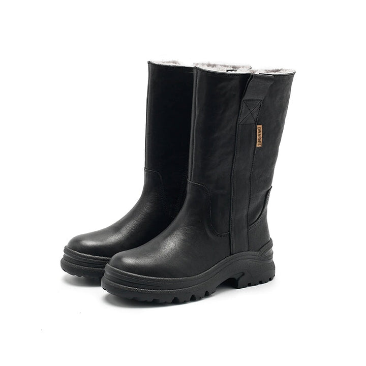 dwarves2656-2 Boots 5.5 Black Shearling Lined