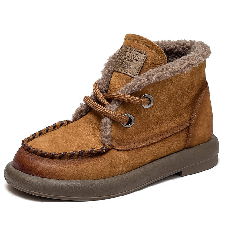 dwarves2696-1 Boots 5.5 Yellow Short Plush