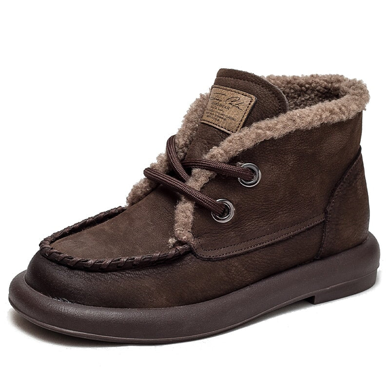 dwarves2696-2 Boots 5.5 Brown Short Plush
