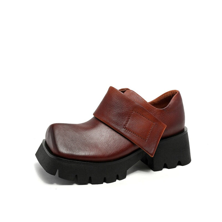dwarves2697-2 Oxfords &amp; Tie 5.5 Coffee