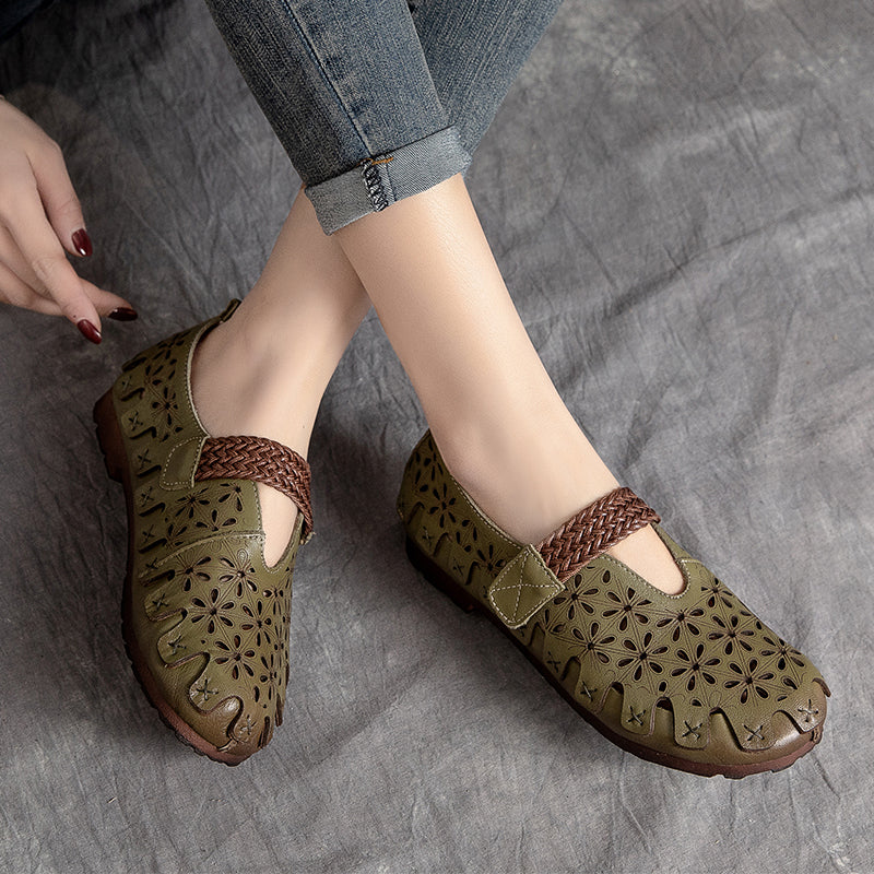 dwarves483-14 Loafers 5.5 Green