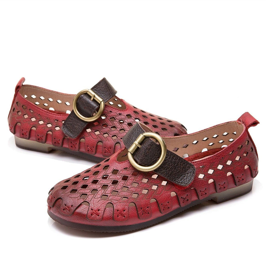 dwarves483-2 Loafers 6 Red