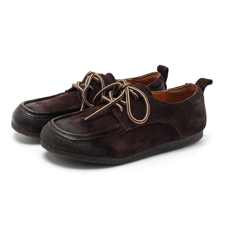 dwarves904-15 Oxfords &amp; Tie 5.5 Coffee