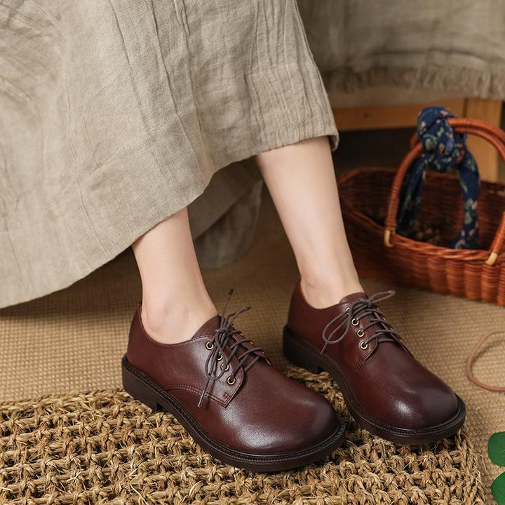 dwarves941-2 Oxfords &amp; Tie 6 Coffee