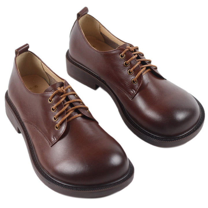 dwarves941-2 Oxfords &amp; Tie 6 Coffee