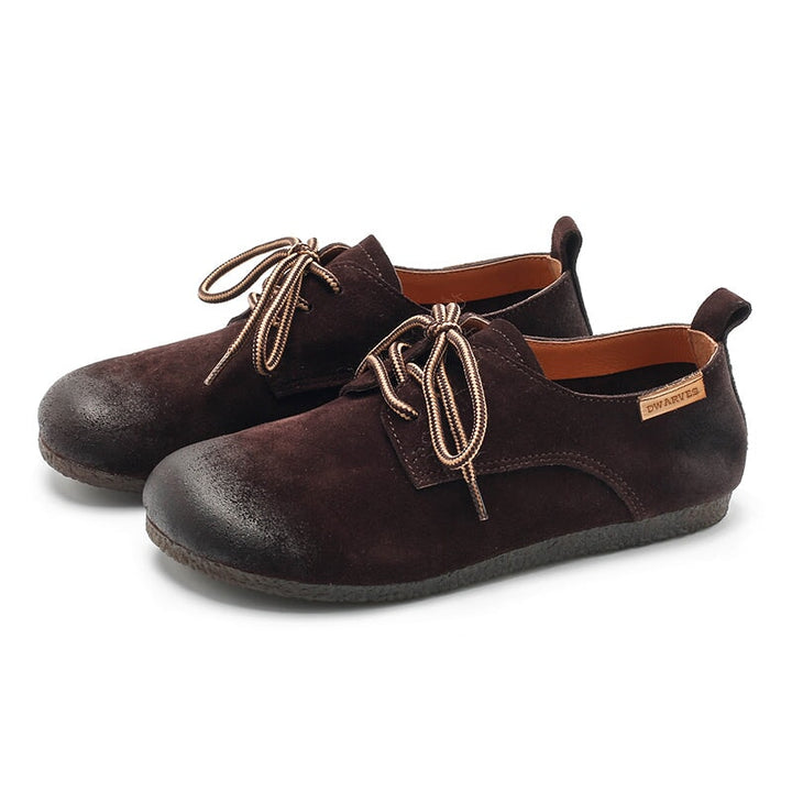 dwarves960-17 Oxfords &amp; Tie 5.5 Coffee
