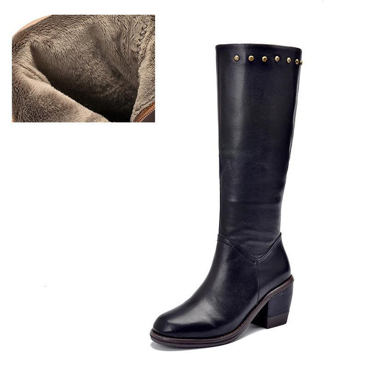 etsy13-4 Boots 5.5 Black-Short Plush Lined