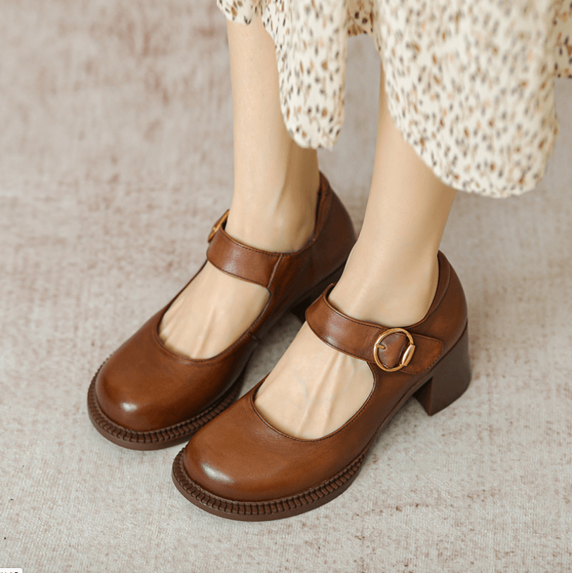Comfy retro velcro mary jane shoes shop