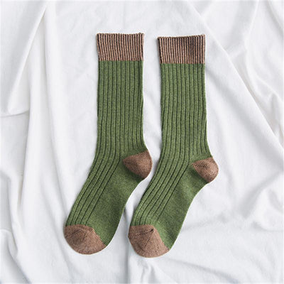 SOCK02-3 Socks One Size Green