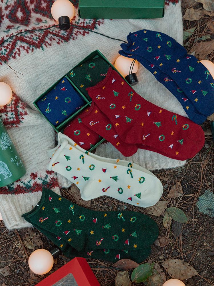 SOCK07-1 One Size 4 Pairs As Photos